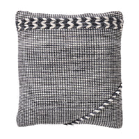 Olivia's Indoor Outdoor Grey and White Plaited Stripe Design Scatter Cushion