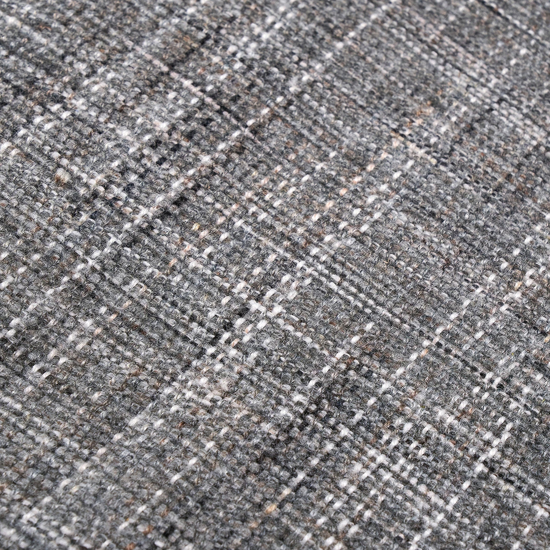 Indoor Outdoor Stripe Design Runner Rug - Steel Grey