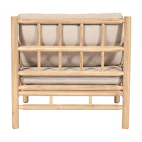 Olivia's Outdoor Azure Natural Bamboo Finish Lounge Set