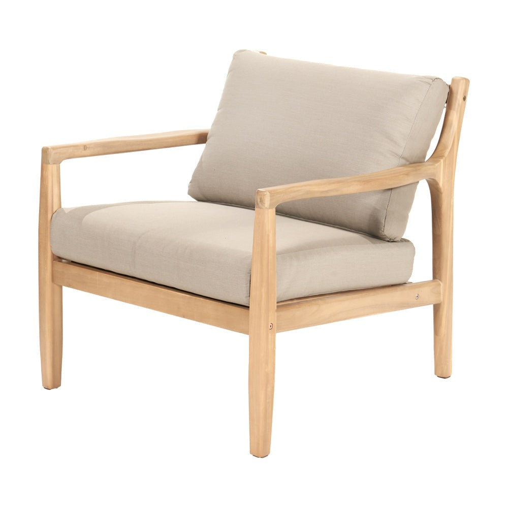 Mauritius 5 Piece Hocker Set - Light Teak Finish Pacific Lifestyle 8