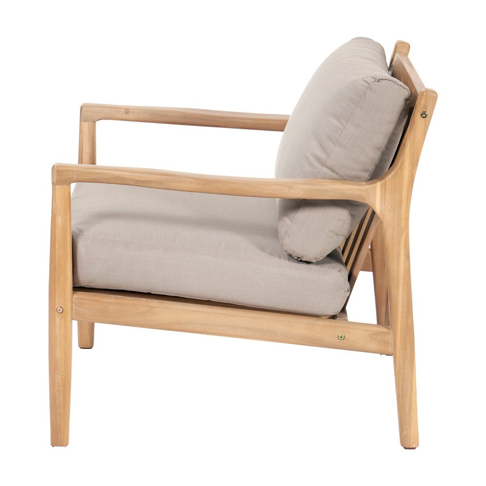 Mauritius 5 Piece Hocker Set - Light Teak Finish Pacific Lifestyle 10