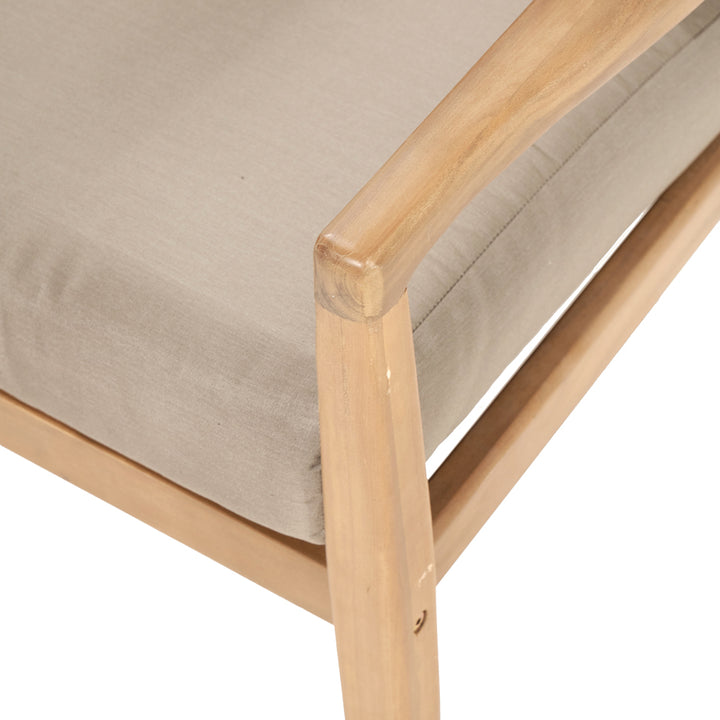 Mauritius 5 Piece Hocker Set - Light Teak Finish Pacific Lifestyle 11