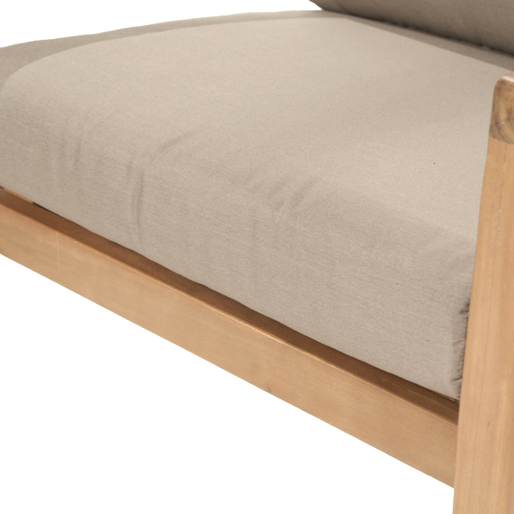 Mauritius 5 Piece Hocker Set - Light Teak Finish Pacific Lifestyle 14