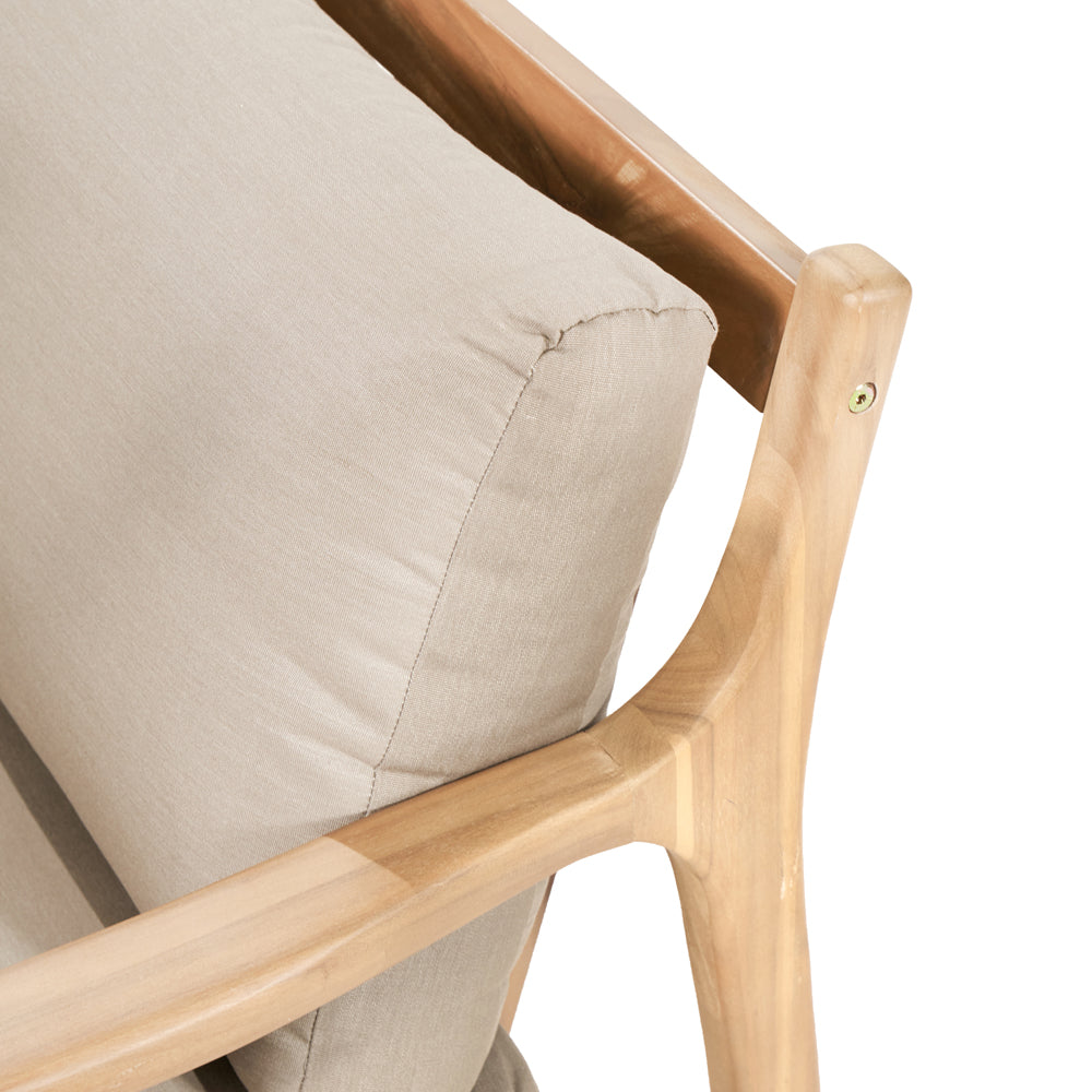 Mauritius 5 Piece Hocker Set - Light Teak Finish Pacific Lifestyle 15