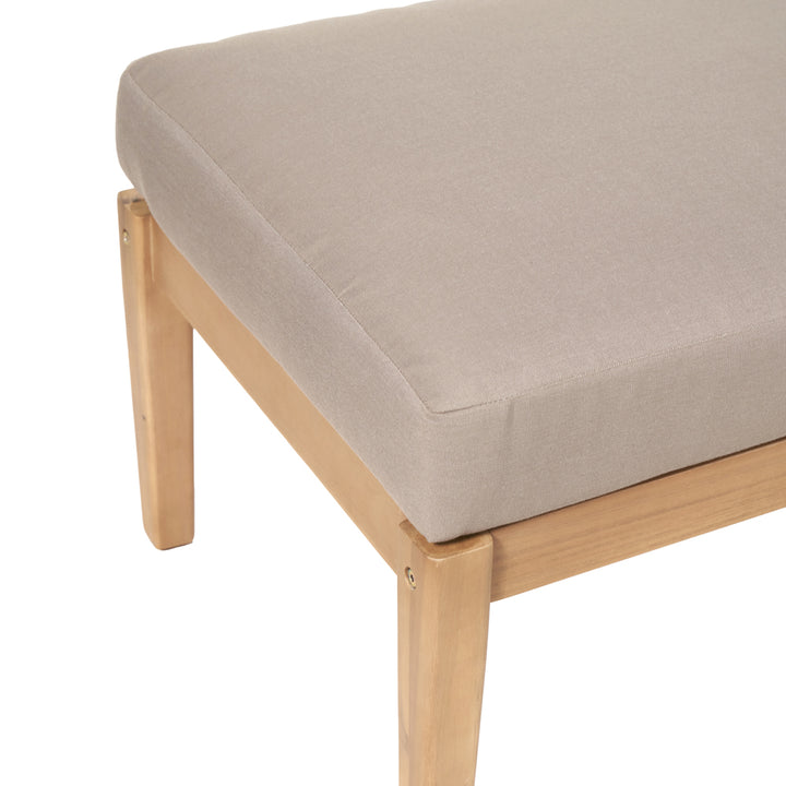 Mauritius 5 Piece Hocker Set - Light Teak Finish Pacific Lifestyle 19