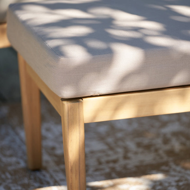 Mauritius 5 Piece Hocker Set - Light Teak Finish Pacific Lifestyle 20