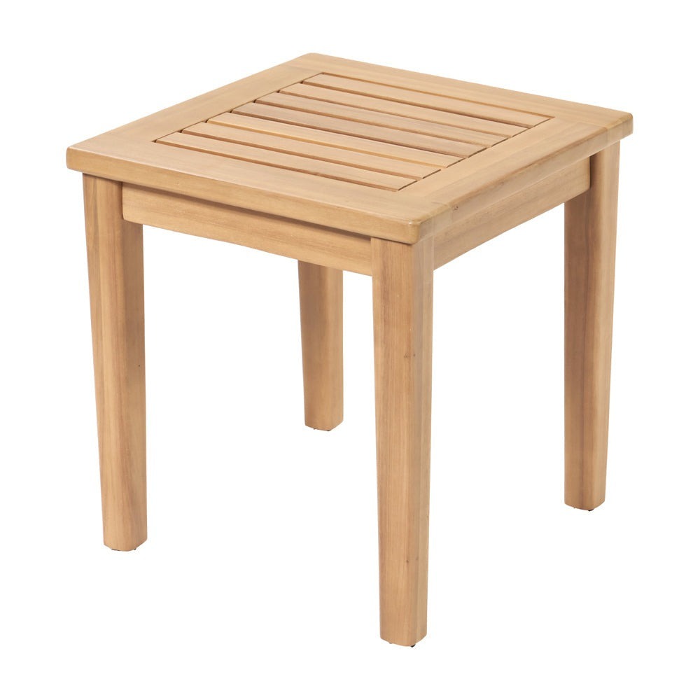 Mauritius 5 Piece Hocker Set - Light Teak Finish Pacific Lifestyle 21