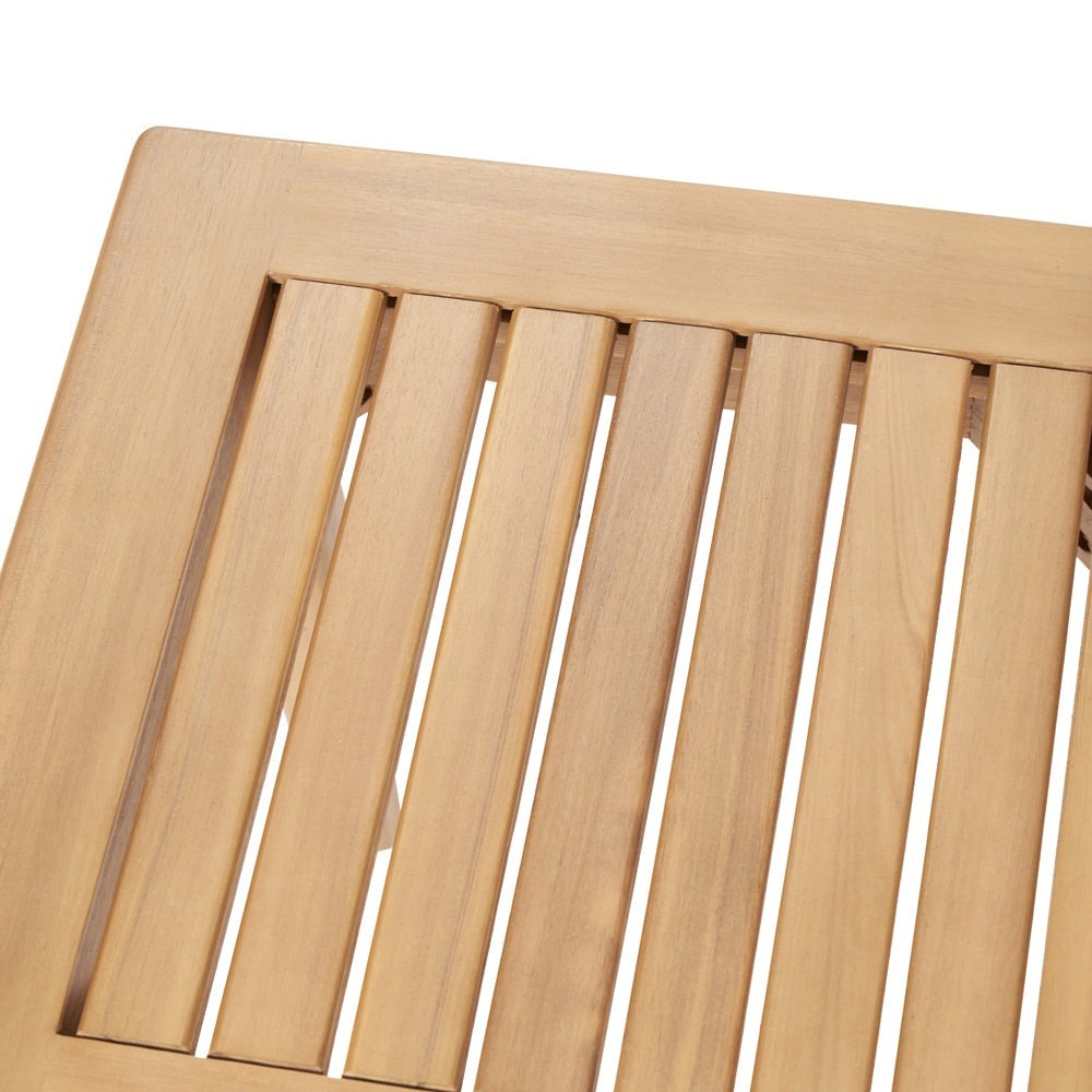 Mauritius 5 Piece Hocker Set - Light Teak Finish Pacific Lifestyle 27