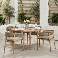 Olivia's Outdoor Dala Sage Green 4 Seater Dining Set