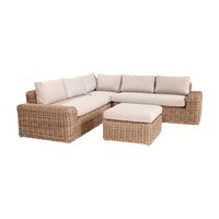 Olivia's Outdoor Garda Natural Antique Corner Set