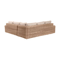 Olivia's Outdoor Garda Natural Antique Corner Set