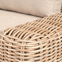 Olivia's Outdoor Garda Natural Antique Lounge Set