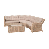 Olivia's Outdoor Baramino Natural Antique Corner Set