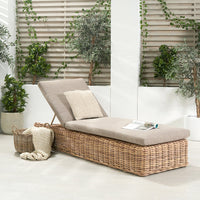 Olivia's Outdoor Sicily Natural Antique Sunlounger