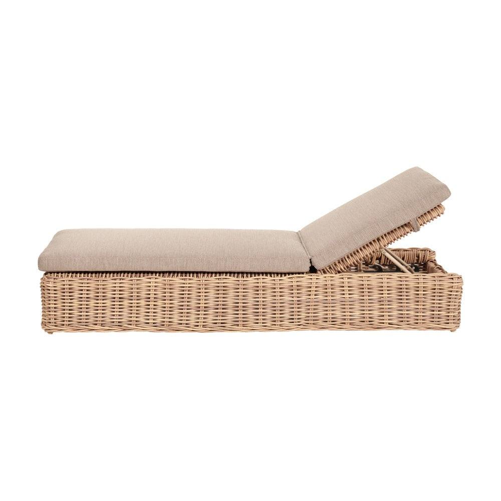Olivia's Outdoor Sicily Natural Antique Sunlounger