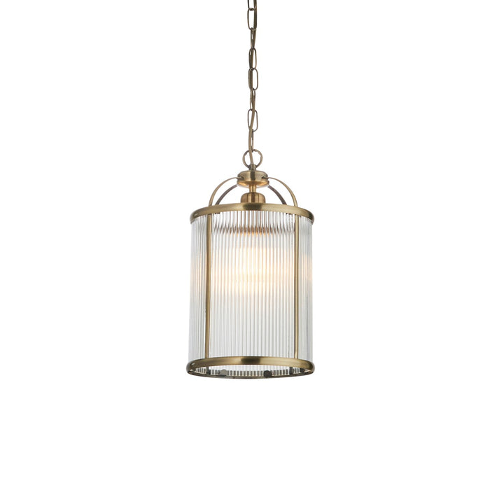 Lambeth 1 Ribbed Pendant Light Endon 8