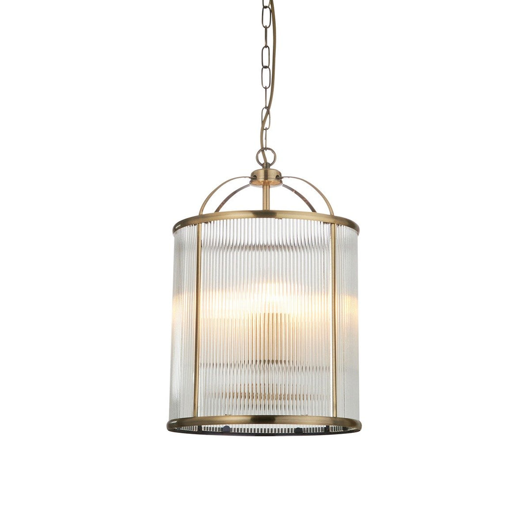 Lambeth 4 Ribbed Pendant Light Endon 9