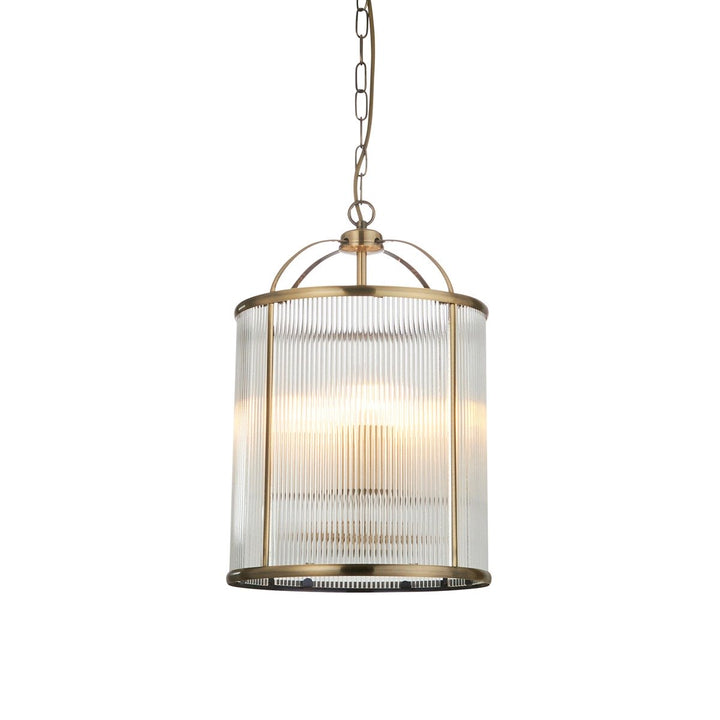 Lambeth 4 Ribbed Pendant Light Endon 9