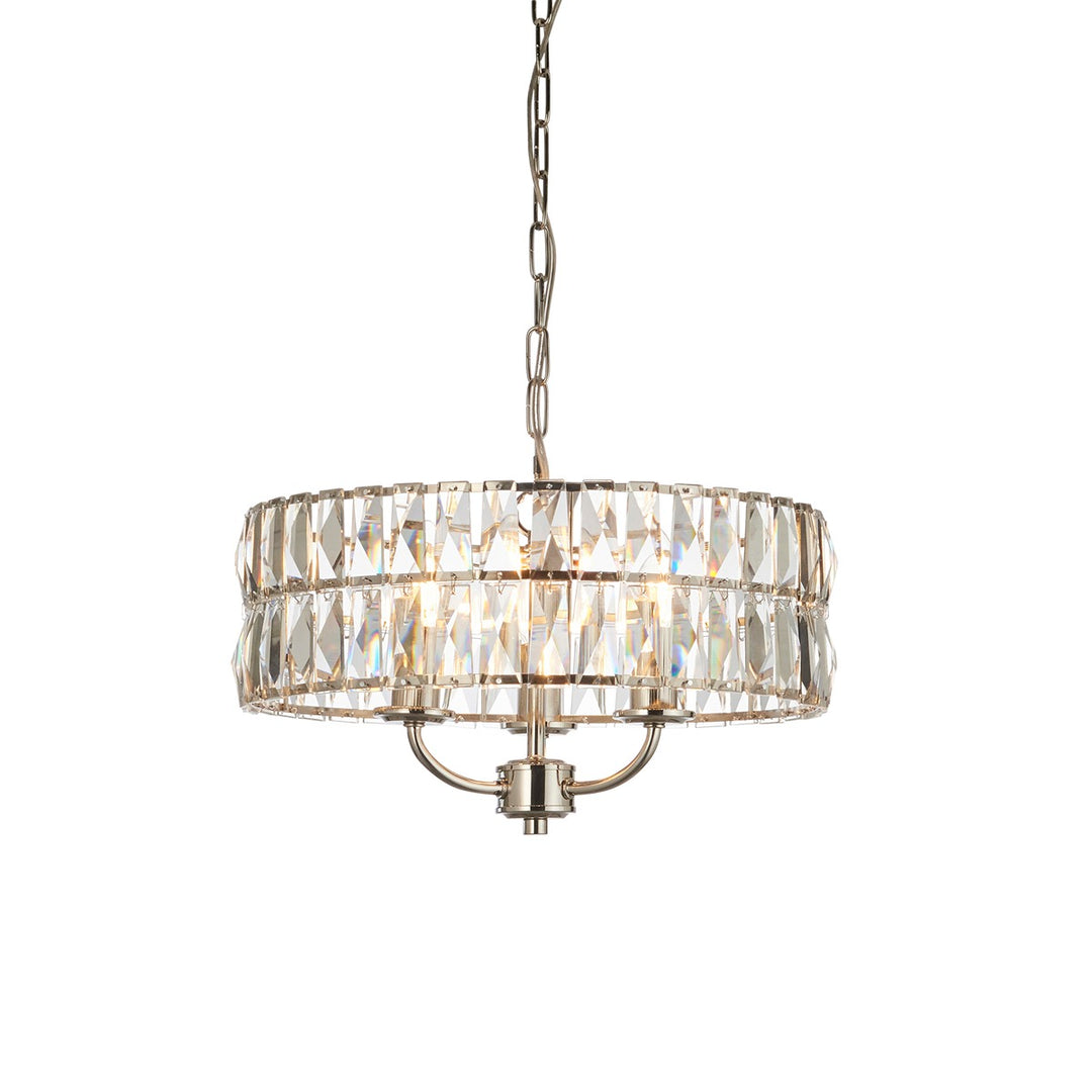 Clifton 3 Pendant Light - Bright Nickel Endon 9
