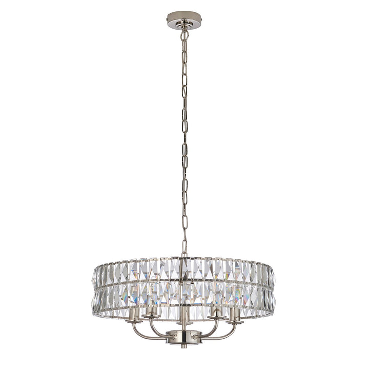 Clifton 5 Pendant Light - Bright Nickel Endon 1