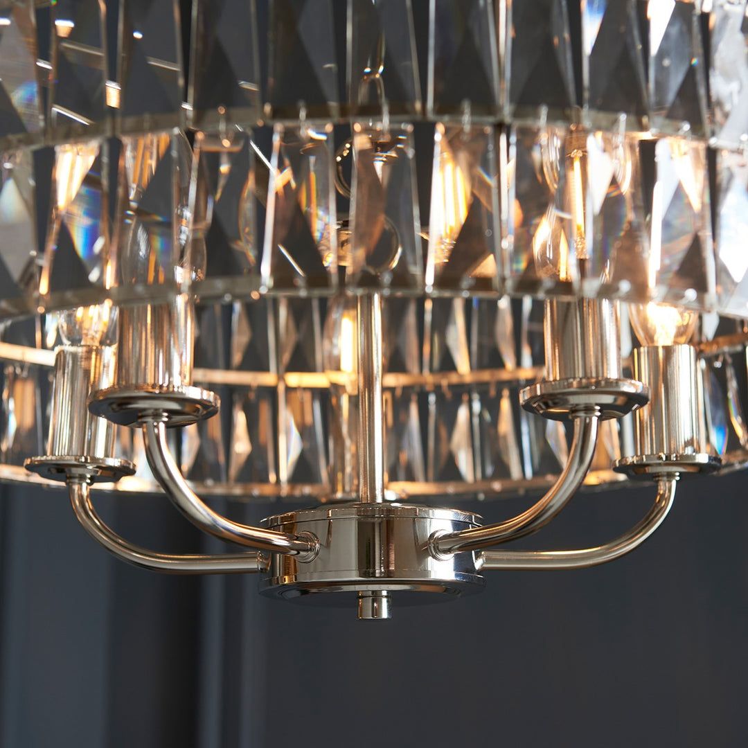 Clifton 5 Pendant Light - Bright Nickel Endon 6