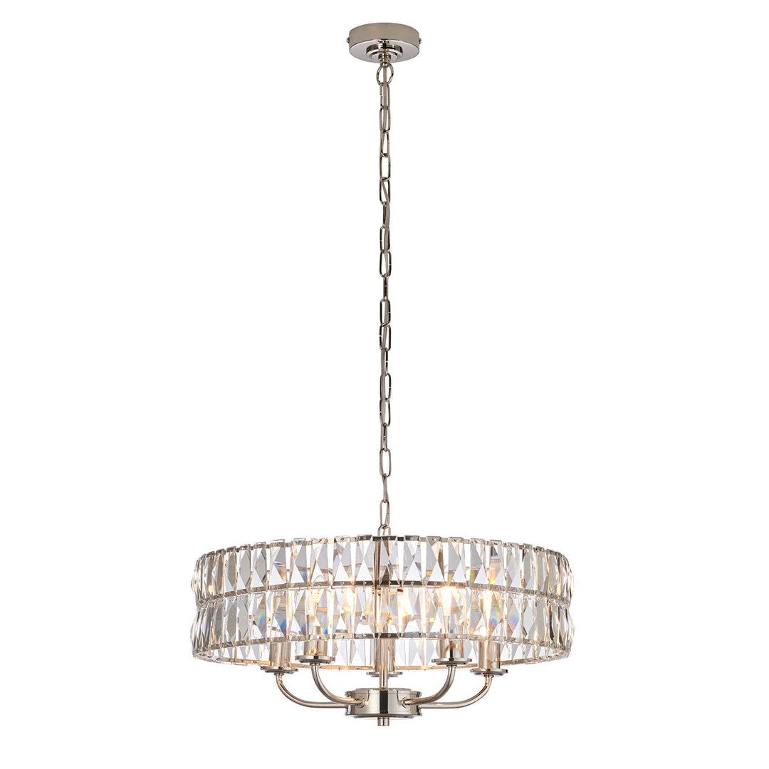Clifton 5 Pendant Light - Bright Nickel Endon 8
