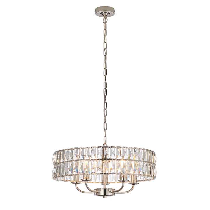 Clifton 5 Pendant Light - Bright Nickel Endon 8