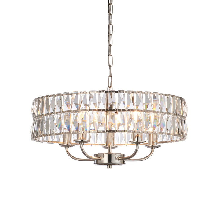 Clifton 5 Pendant Light - Bright Nickel Endon 9
