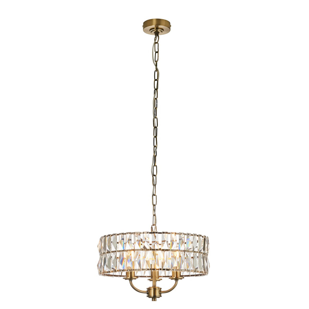 Clifton 3 Pendant Light - Antique Brass Endon 8