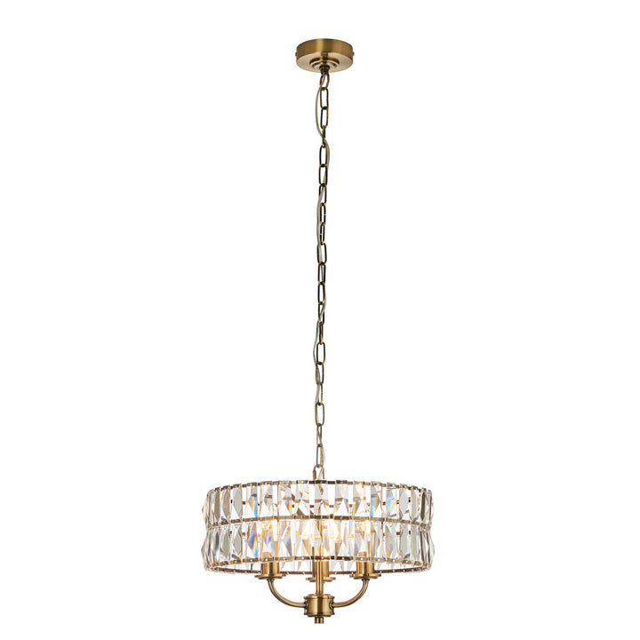 Clifton 3 Pendant Light - Antique Brass Endon 8