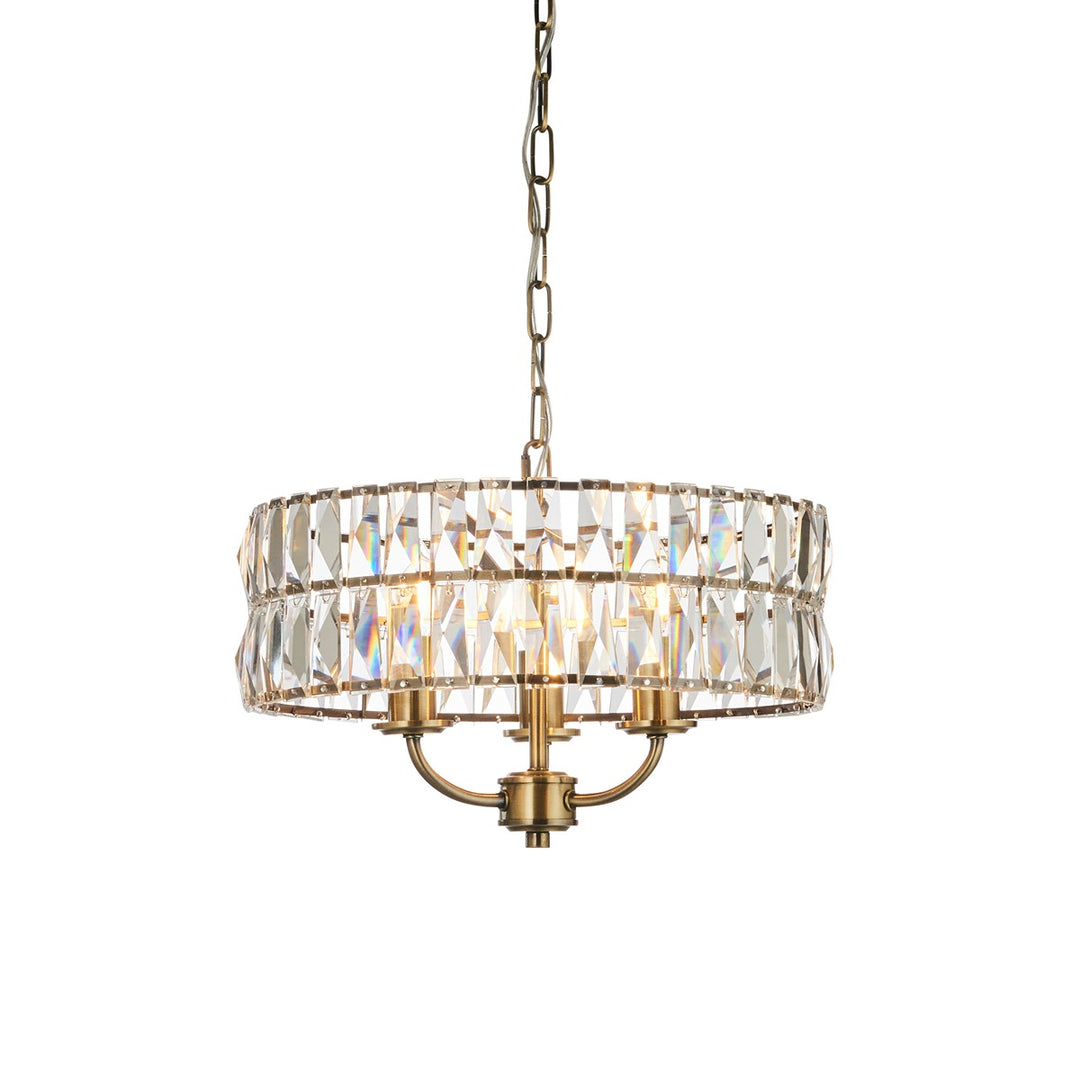 Clifton 3 Pendant Light - Antique Brass Endon 9