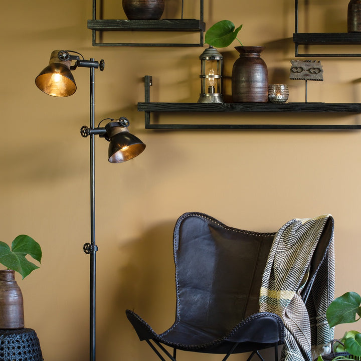 Jody Wooden Floor Lamp - Black Light & Living 2