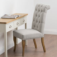 Hill Interiors Roll Top Dining Chair With Ring Pull