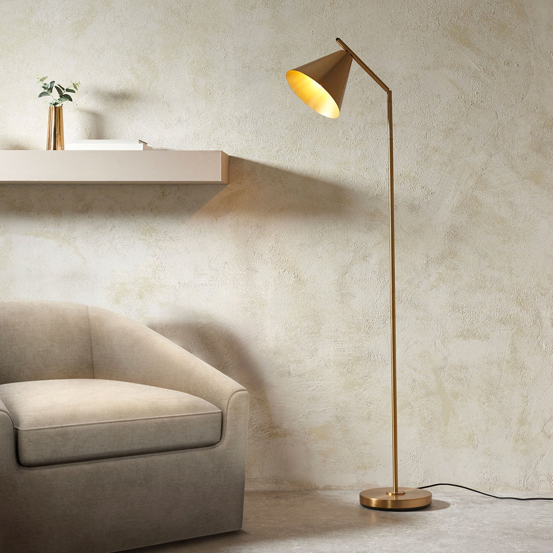 Cape Floor Lamp - Antique Brass Endon 2
