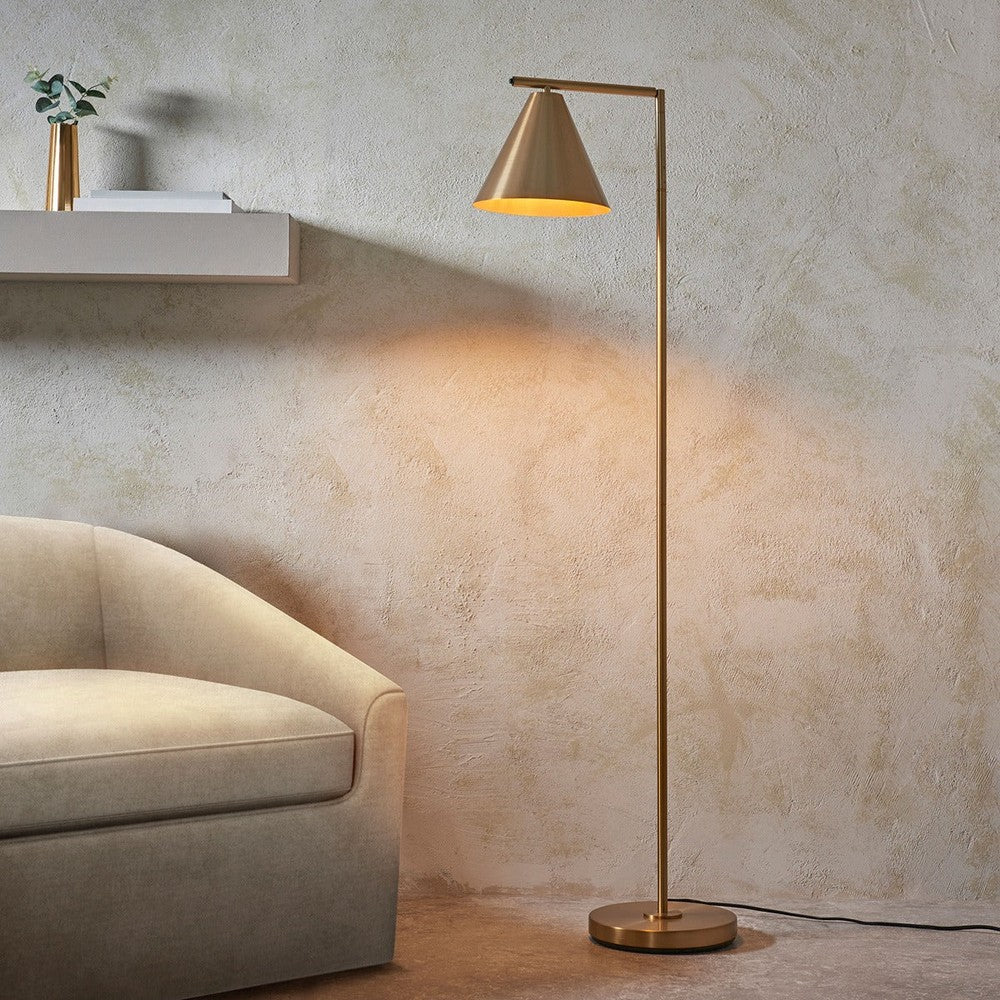 Cape Floor Lamp - Antique Brass Endon 3