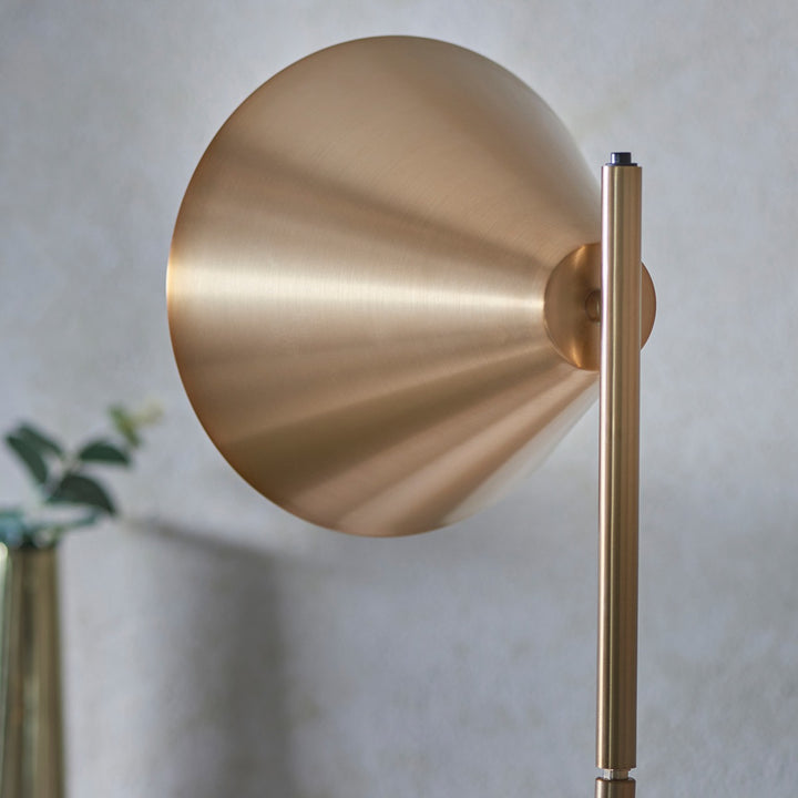 Cape Floor Lamp - Antique Brass Endon 7