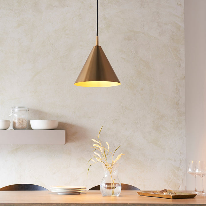 Cape Pendant Light - Antique Brass Endon 2