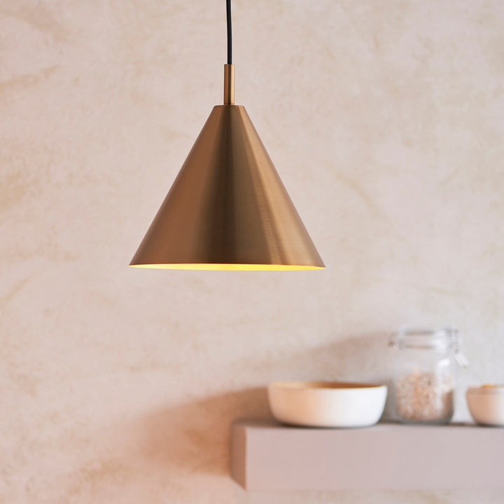 Cape Pendant Light - Antique Brass Endon 3