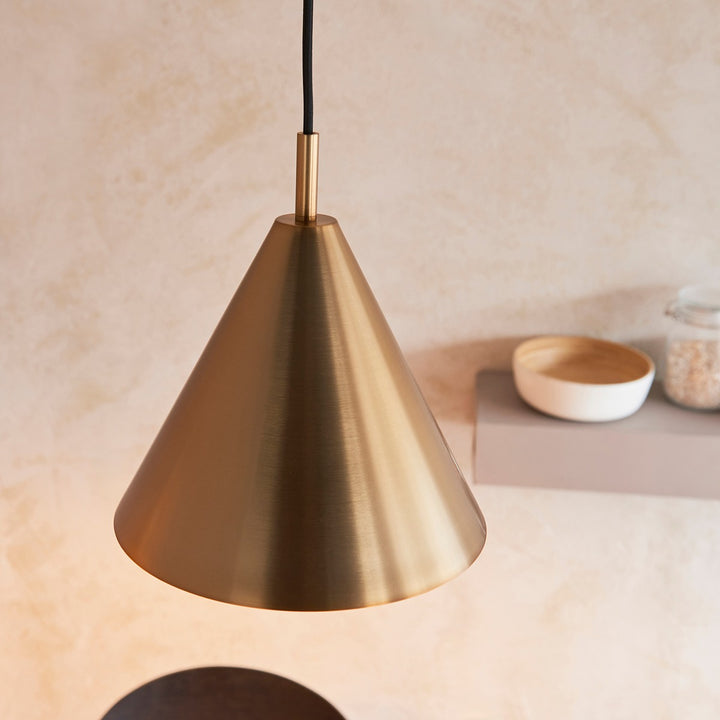 Cape Pendant Light - Antique Brass Endon 4