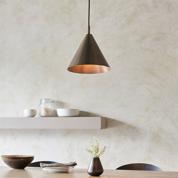 Cape Pendant Light - Antique Bronze Endon 2