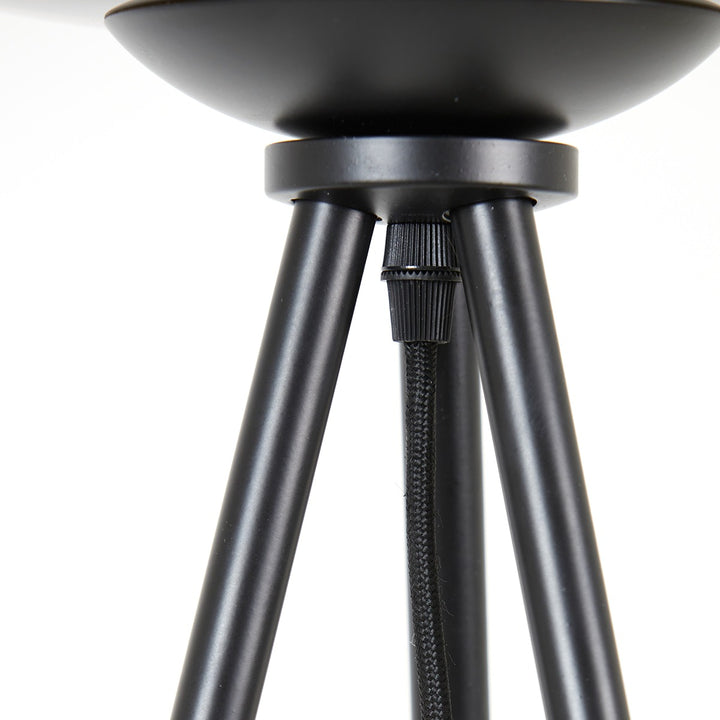 Mayson Floor Lamp - Matte Black & Smoked Glass Light & Living 8