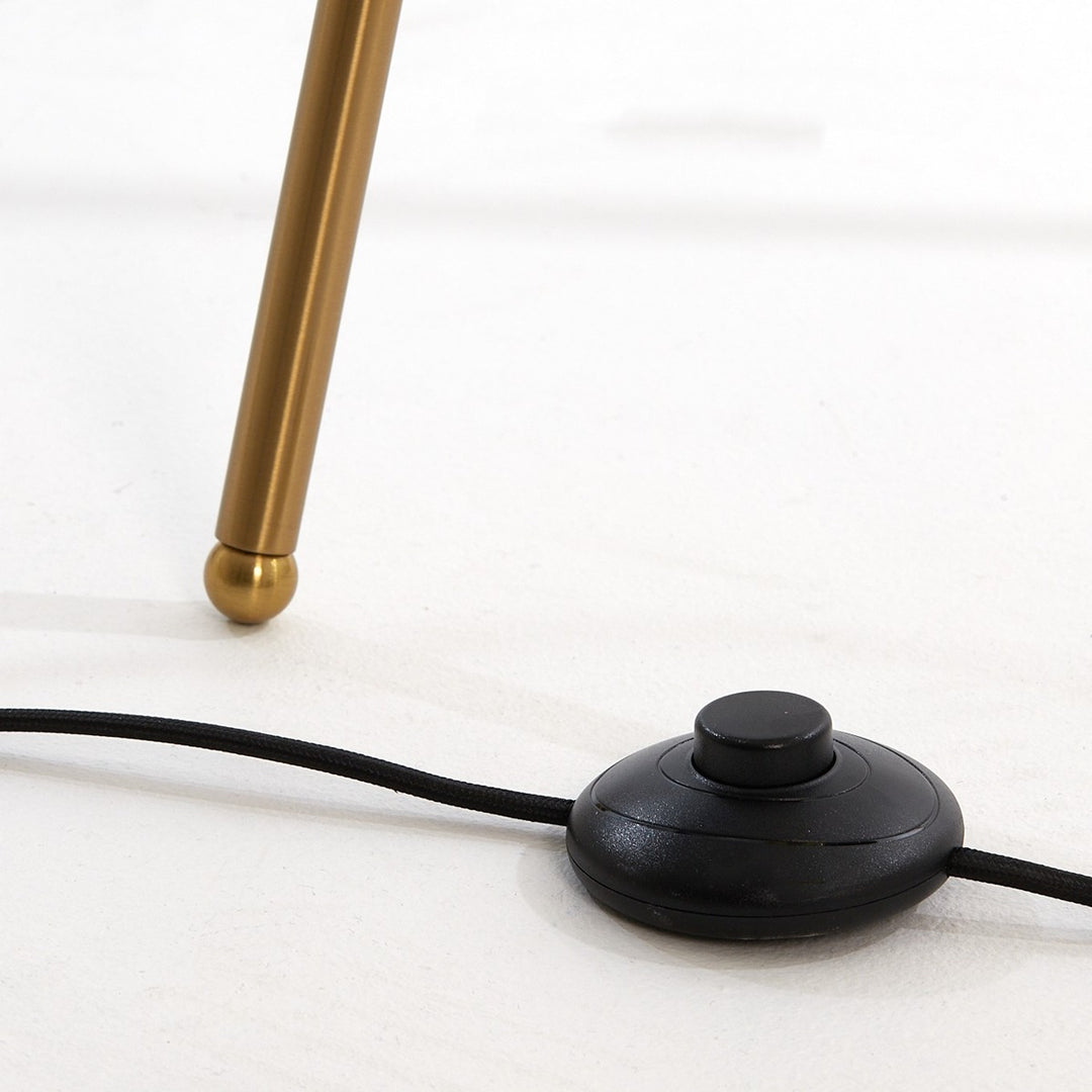 Mayson Floor Lamp - Gold & Brown Glass Light & Living 6