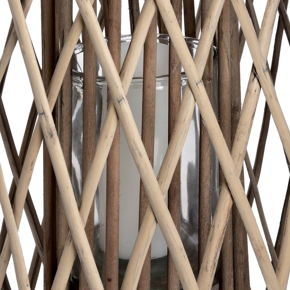 Hill Interiors Standing Wicker Lantern