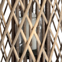 Hill Interiors Standing Wicker Lantern