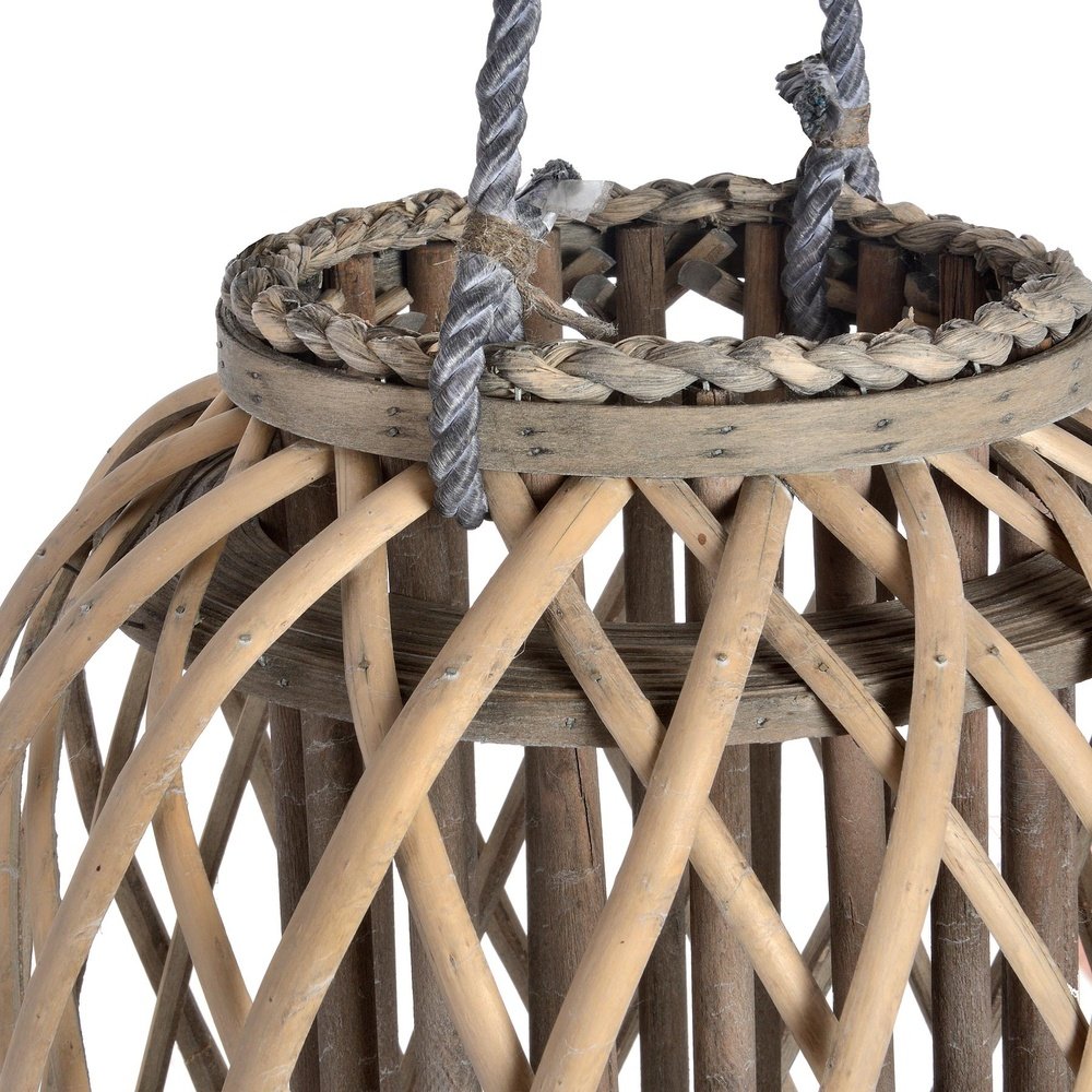 Hill Interiors Standing Wicker Lantern