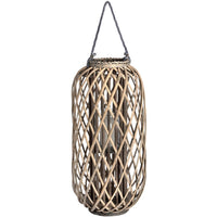 Hill Interiors Standing Wicker Lantern