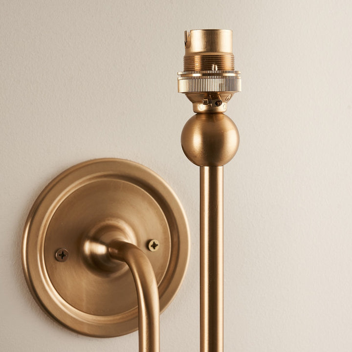 Santia Wall Light - Brushed Aged Brass Endon 3