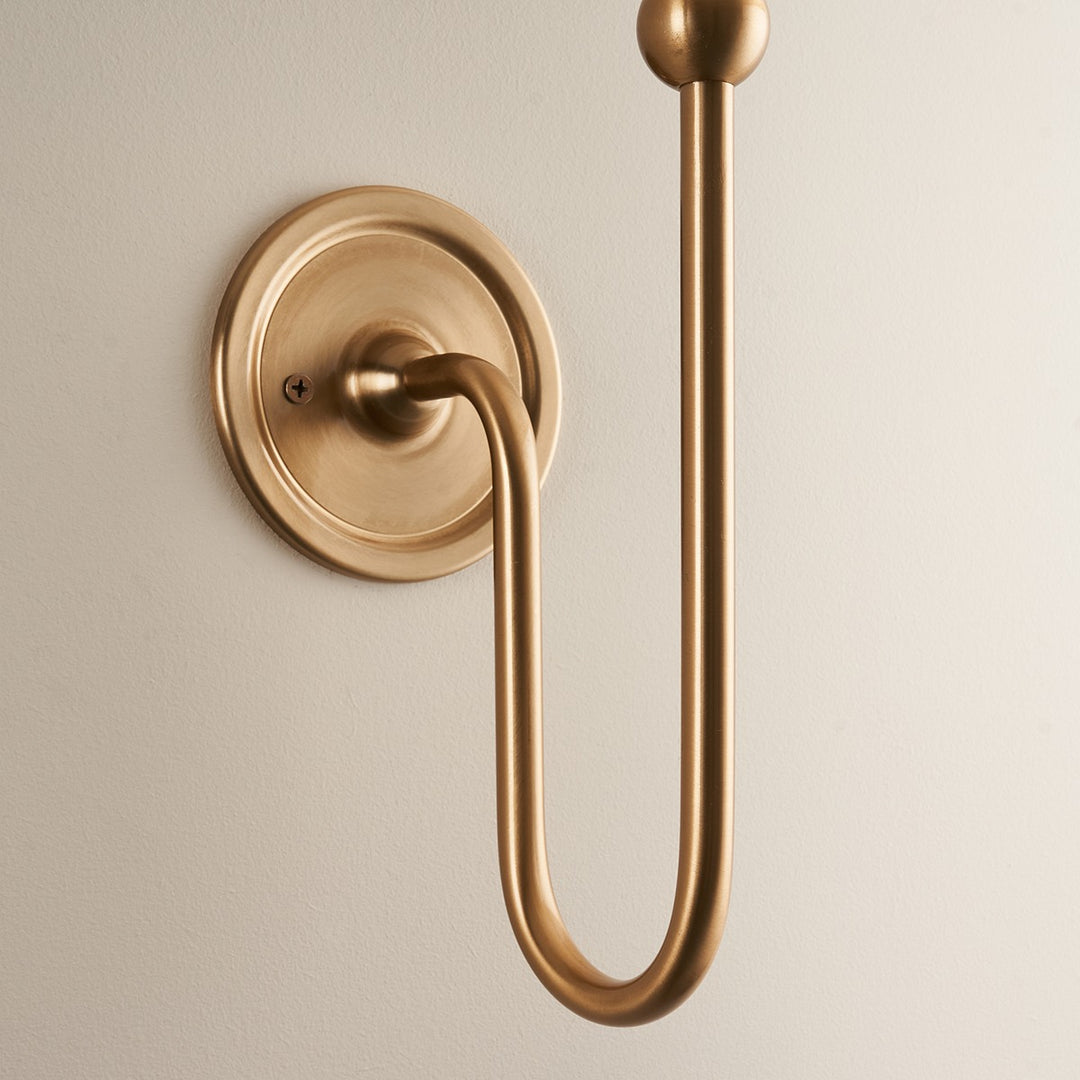Santia Wall Light - Brushed Aged Brass Endon 4