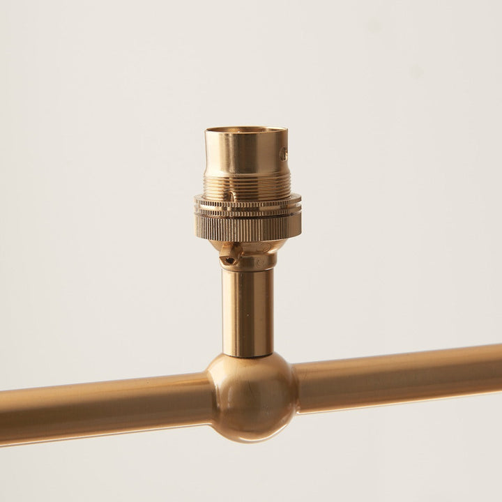Santia 4 Light Pendant Light - Brushed Aged Brass Endon 6