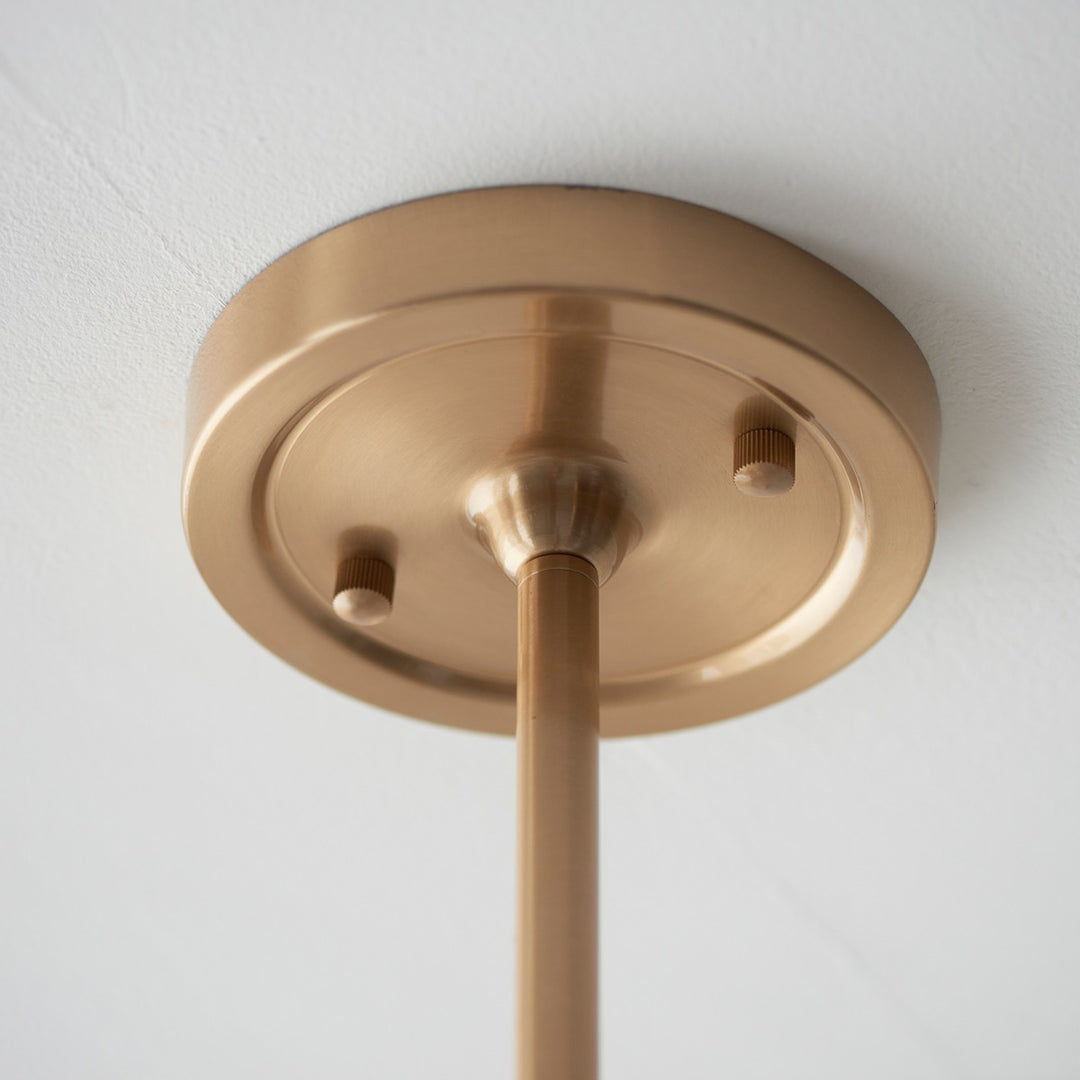 Santia 4 Light Pendant Light - Brushed Aged Brass Endon 8